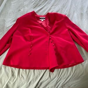 *Vintage* Amanda Smith Evening Red Blazer, Size 20 W